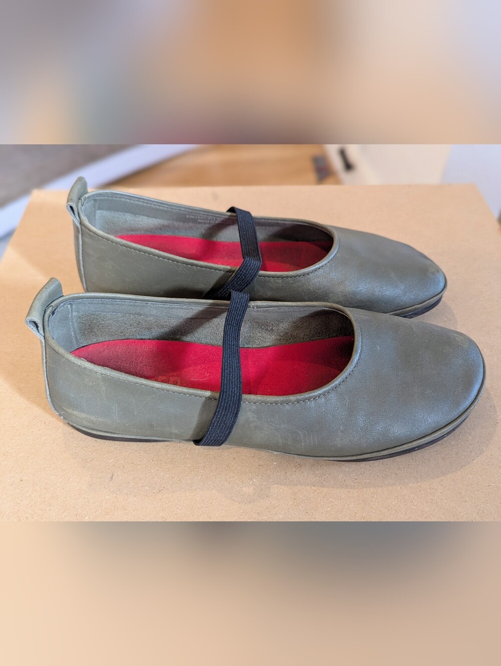CAMPER Right Maryjane - Olive Leather - 39 - Picture 2 of 3